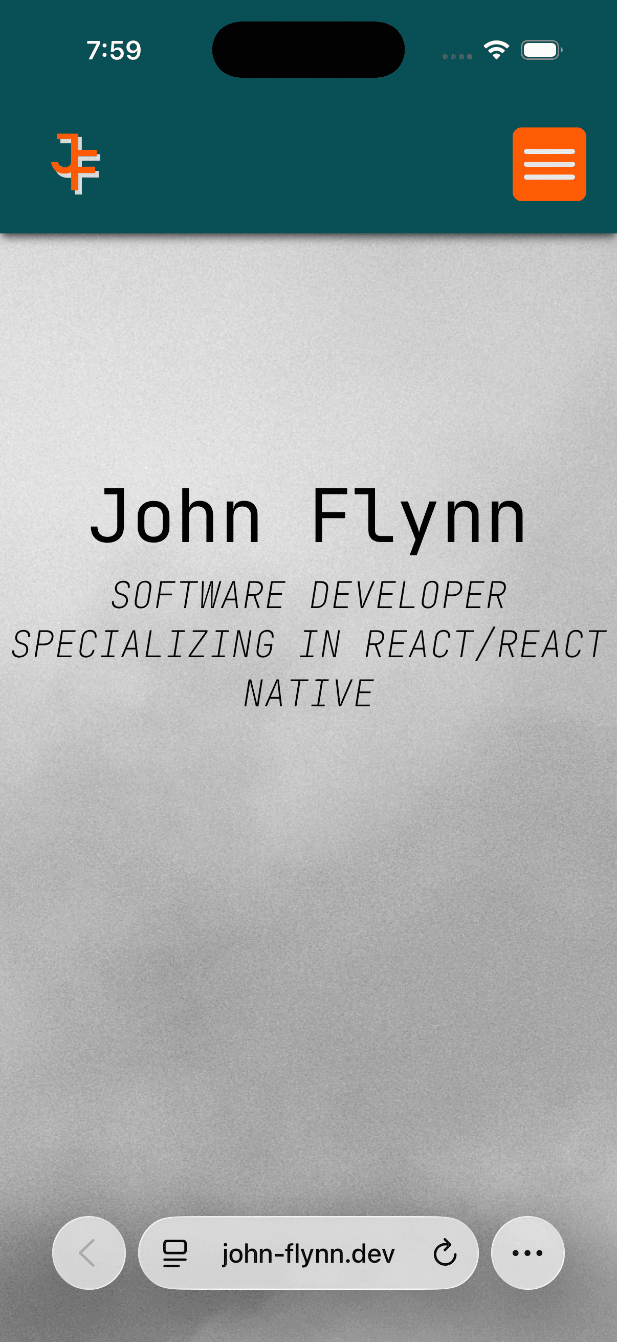 Personal Portfolio Site preview